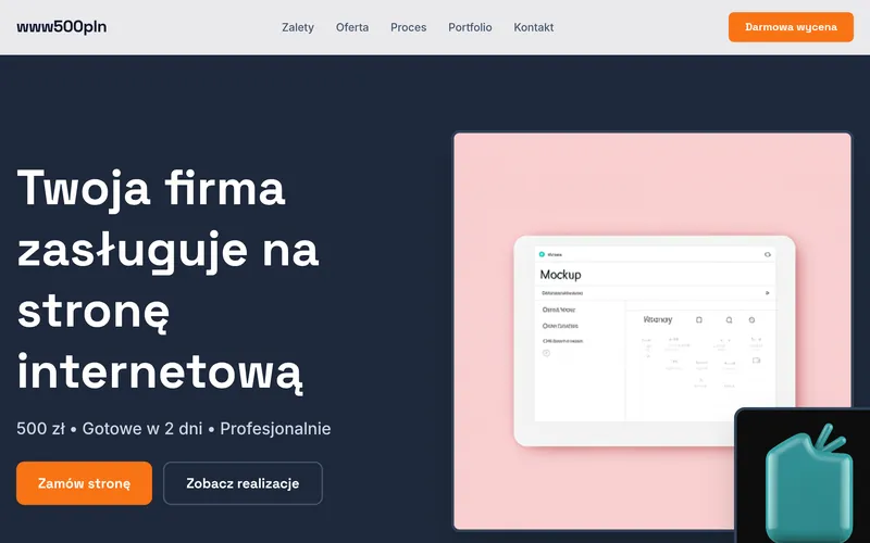 Strona za 500 zł